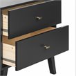 Home Square 2-Piece Set with Modern 4-Drawer Chest & 6-Drawer Double Dresser