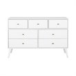 Home Square 4-Piece Set with 2 Tall Nightstands Tall Chest & 7-Drawer Dresser