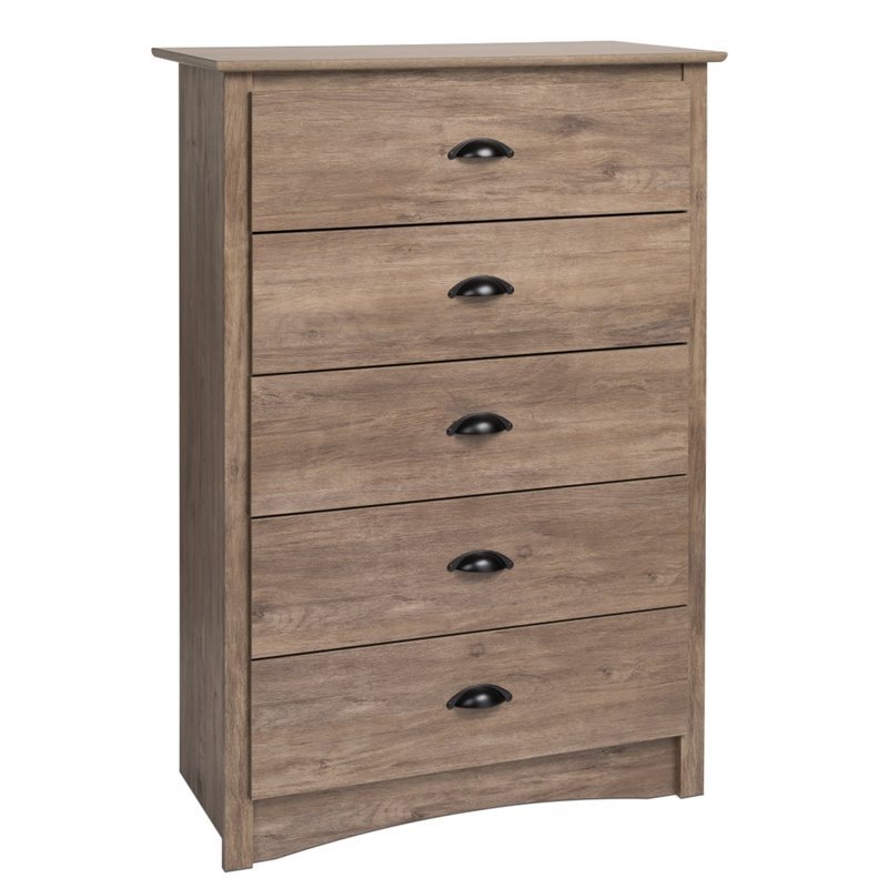Home Square 3-Piece Set with 2 3-Drawer Nightstands and 5-Drawer Chest