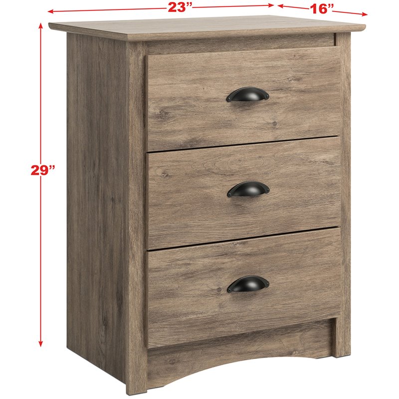 Home Square 3-Piece Set with 2 3-Drawer Nightstands and 5-Drawer Chest