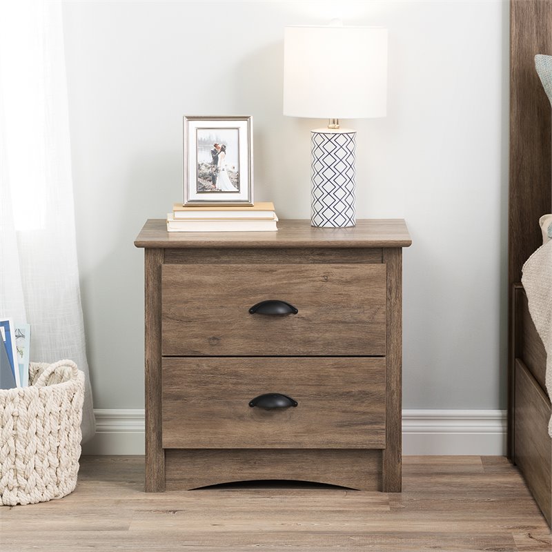 Home Square 3-Piece Set with 2 2-Drawer Nightstands and 6-Drawer Chest