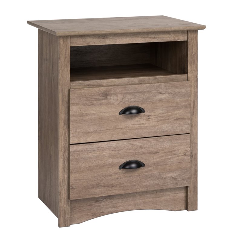 Home Square 3-Piece Set with 2 Tall 2-Drawer Nightstands & 6-Drawer Chest