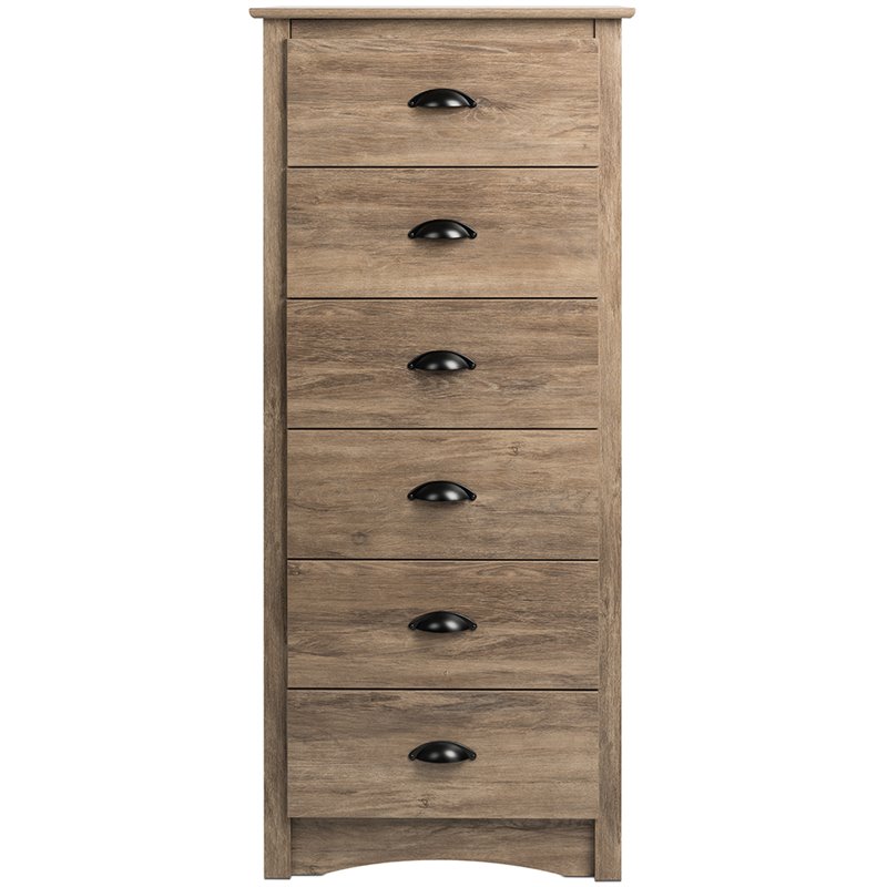 Home Square 3-Piece Set with 2 Tall 2-Drawer Nightstands & 6-Drawer Chest