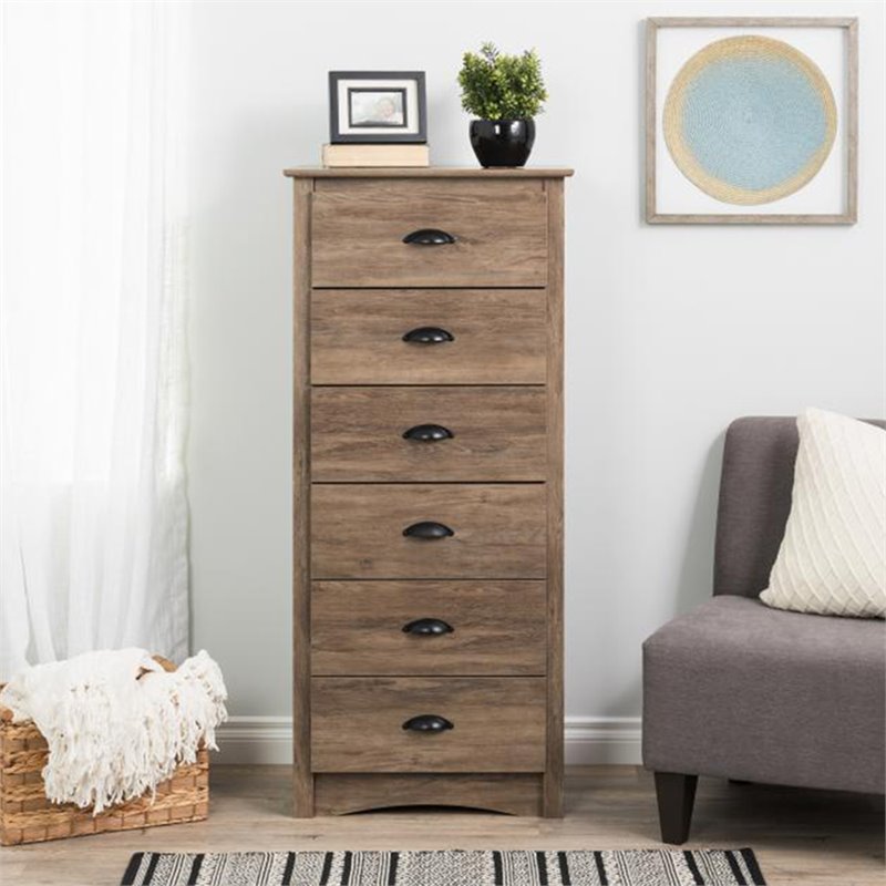 Home Square 3-Piece Set with 2 Tall 2-Drawer Nightstands & 6-Drawer Chest