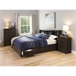 Home Square 3-Piece Set with Chest 6-Drawer Dresser & 3-Drawer Tall Nightstand