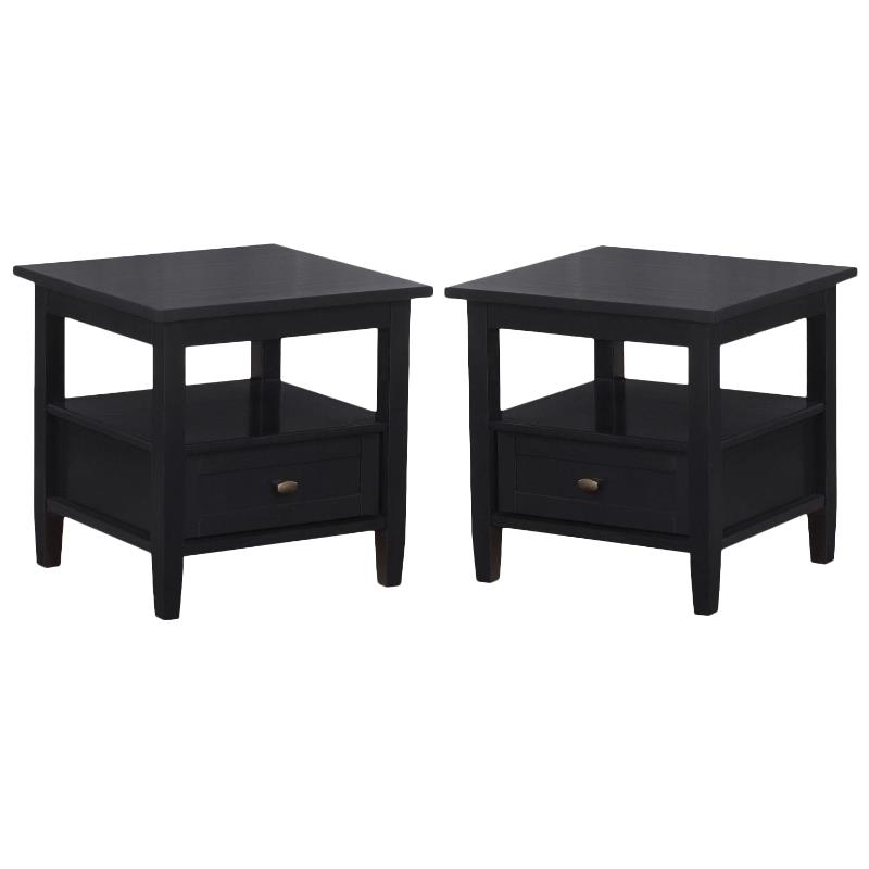 Home Square 2-Piece Wood 20