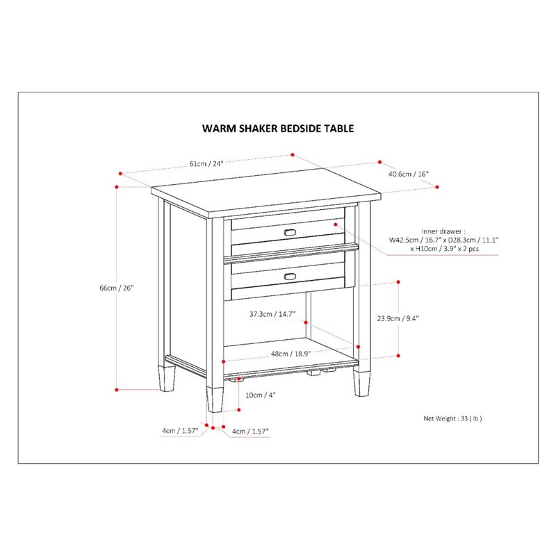 Home Square 2-Piece Set with 47