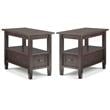 Home Square 2-Piece Wood 14