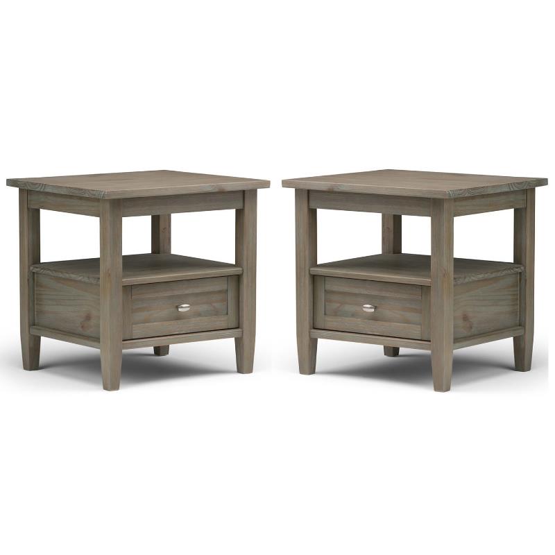 Home Square 2-Piece Wood 20