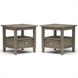 Home Square 2-Piece Wood 20