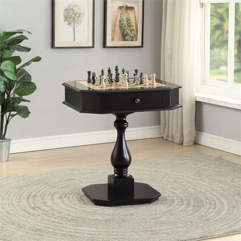 Home Square 2-Piece Furniture Set with Game Table and Dining Side Chair
