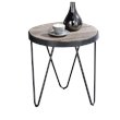 Home Square 2-Piece Set with Coffee Table and End Table in Weathered Gray Oak