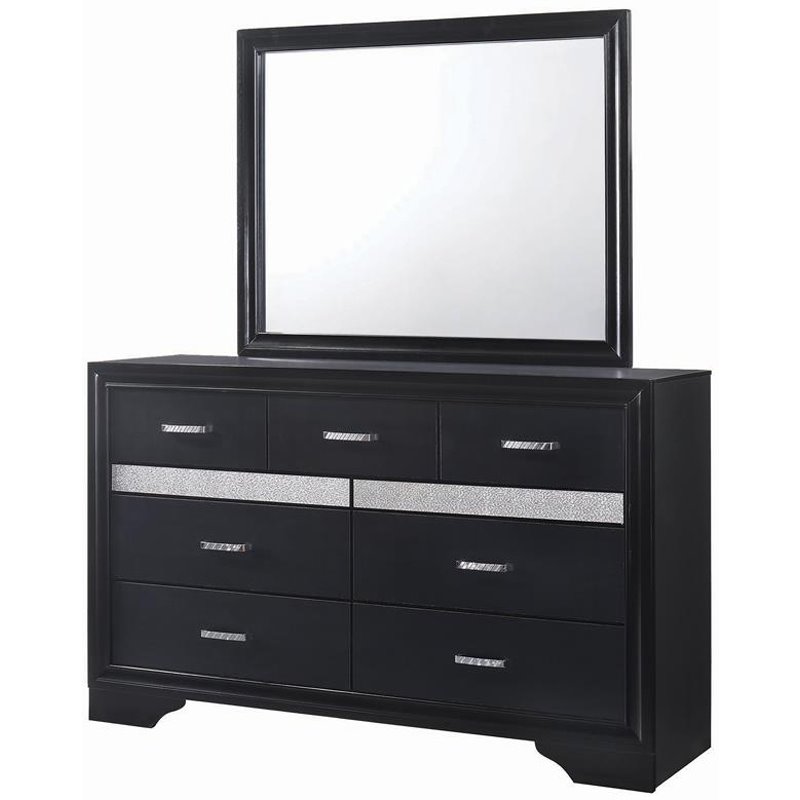 Home Square 4-Piece Set with Full Storage Bed Nightstand Dresser & Mirror