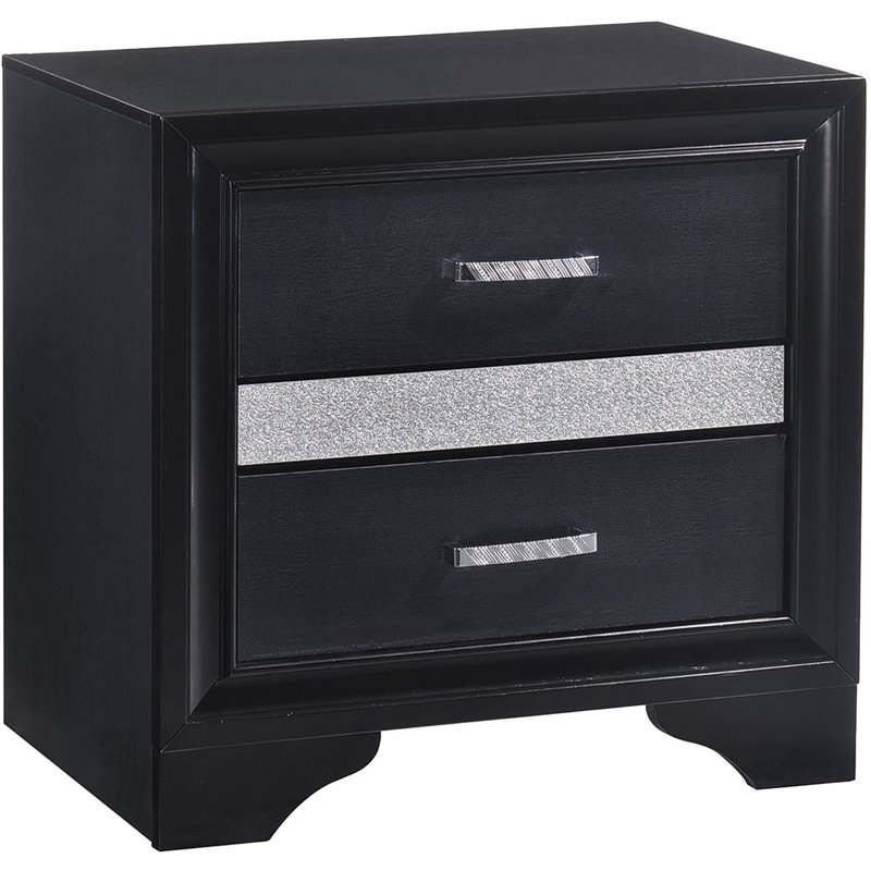 Home Square 5-Piece Set with Full Storage Bed Nightstand Dresser Mirror Chest