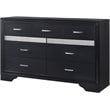 Home Square 4-Piece Set with Twin Storage Bed Nightstand Double Dresser & Mirror