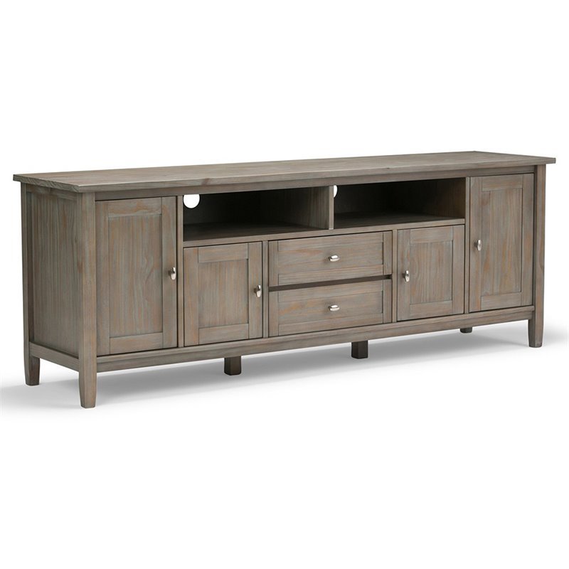 Home Square 2-Piece Set with TV Media Stand up to 80