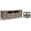 Home Square 2-Piece Set with TV Media Stand up to 80