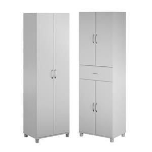 Home Square 2-Piece Set with 24&quot Utility and Storage Cabinet with Drawer