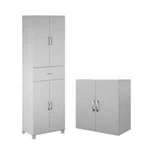 home square 2-piece set with storage cabinet with drawer & 24