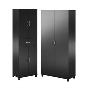 Home Square 2-Piece Set with 36&quot Utility Storage Cabinet and Storage Cabinet