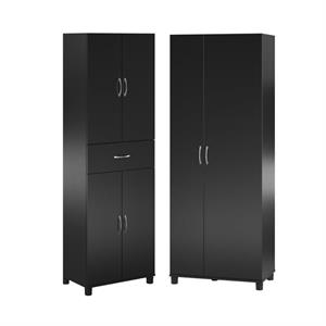 home square 2-piece set with storage cabinet with drawer tall storage cabinet