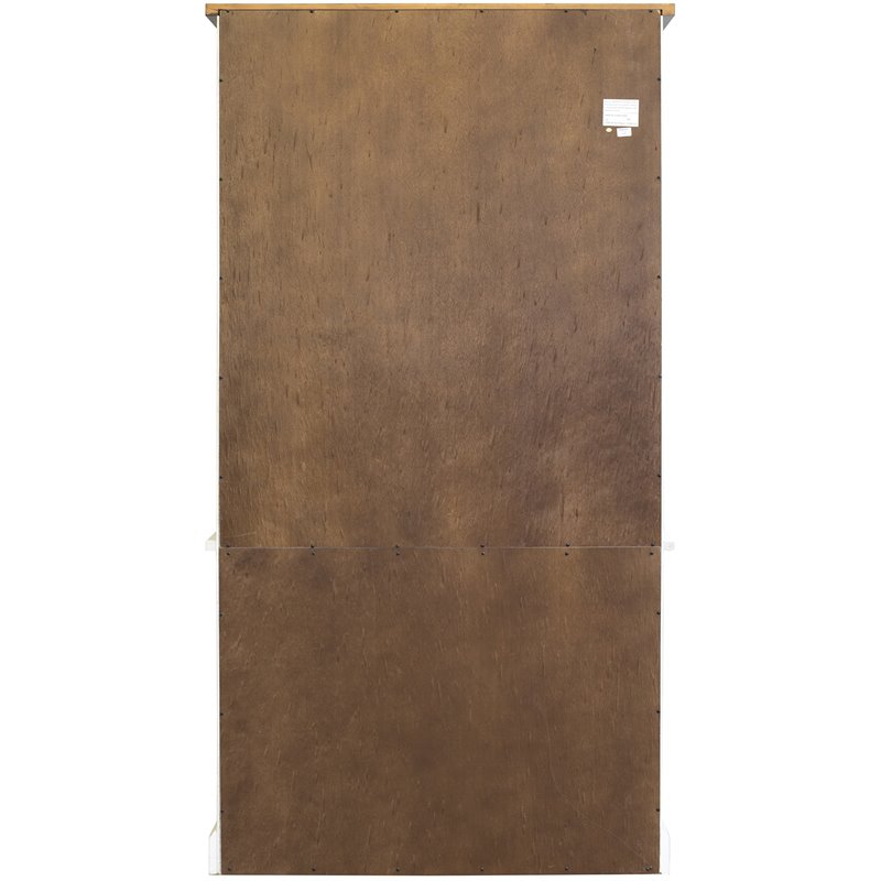 Home Square 2-Piece Set with Writing Desk & 3-Shelf Bookcase in Weathered White