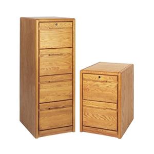 home square 2-piece set with 4-drawer file cabinet 2-drawer file cabinet in oak