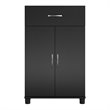 Home Square 3-Piece Set with Storage Cabinet Tall Cabinet 2-Door Storage Cabinet