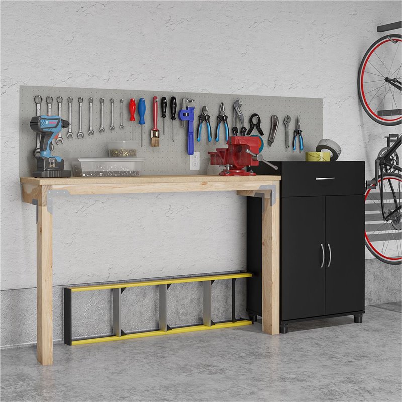 Home Square 2-Piece Set with Cabinet with Drawer 24