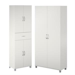 Home Square 2-Piece Set with 36&quot Utility Cabinet & Storage Cabinet with Drawer