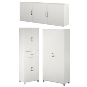 Home Square 3-Piece Set with 36&quot Utility Cabinet Storage Cabinet Wall Cabinet