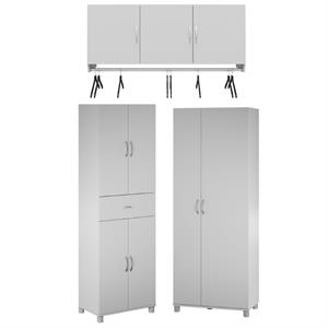 home square 3-piece set with storage cabinet tall cabinet & 3-door wall cabinet