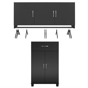 home square 2-piece set with 3-door wall cabinet and 1-drawer base cabinet