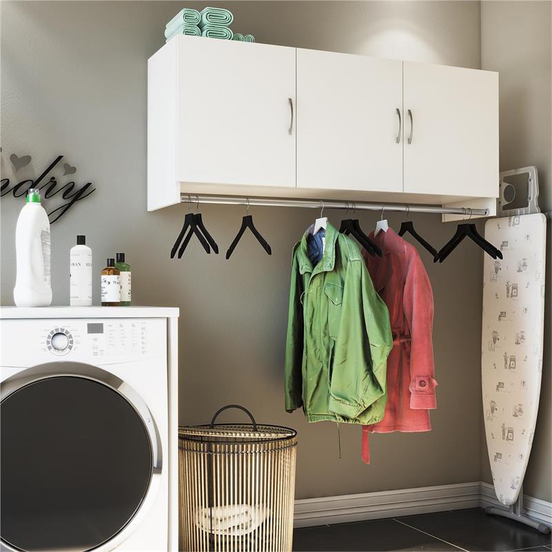 Home Square 2-Piece Set with 3-Door Wall Cabinet and 24
