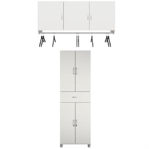 home square 2-piece set with storage cabinet with drawer and wall cabinet