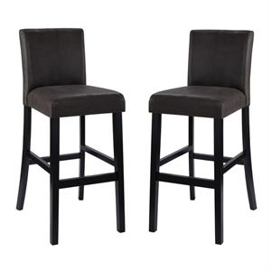 home square 2-piece furniture 30 inch wood bar stool set