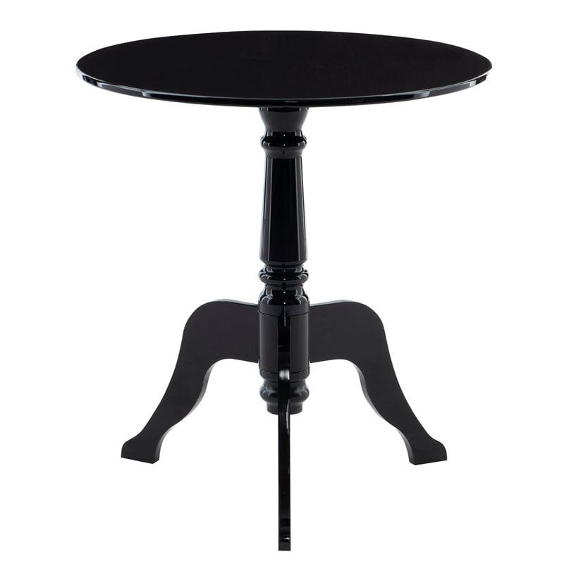 Home Square 2-Piece Furniture Transitional End Table Set in Black