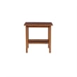 Home Square 2-Piece Furniture Solidwood End Table Set in Brown
