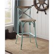 Home Square 2-Piece Furniture Wood Bar Stool Set in Antique Sky