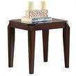 Home Square 2-Piece Furniture Square End Table Set in Walnut