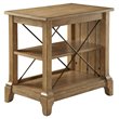 Home Square 2-Piece Furniture Wood Veneer End Table Set in Oak