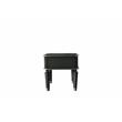Home Square 2-Piece Furniture End Table Set in Charcoal & Pearl White Finish
