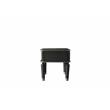 Home Square 2-Piece Furniture End Table Set in Charcoal & Pearl White Finish