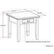 Home Square 2-Piece Wood 21