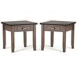 Home Square 2-Piece Wood 21
