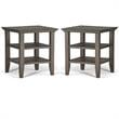 Home Square 2-Piece Wood 19