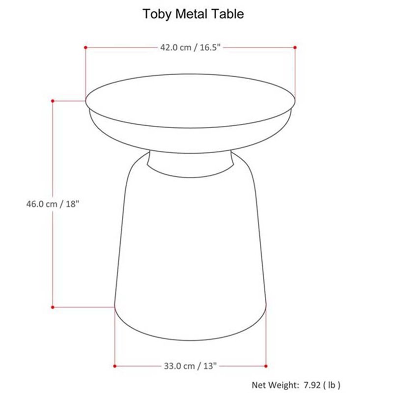 Home Square 2-Piece Modern Industrial 16 