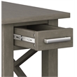 Home Square 2-Piece Narrow End Table with Storage Set in Farmhouse Gray