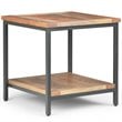 Home Square 2-Piece Wood & Metal 22