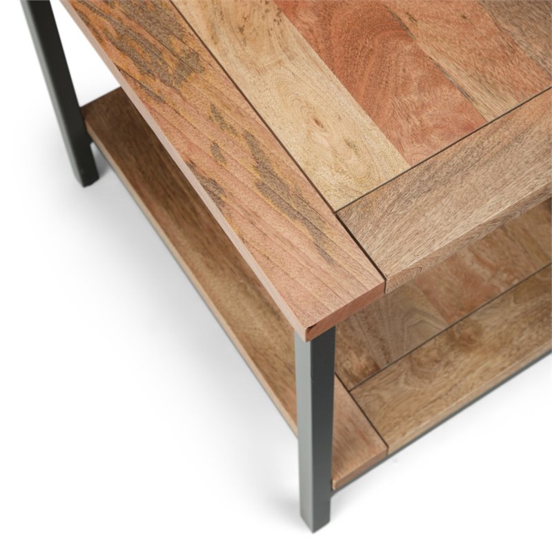 Home Square 2-Piece Wood & Metal 22